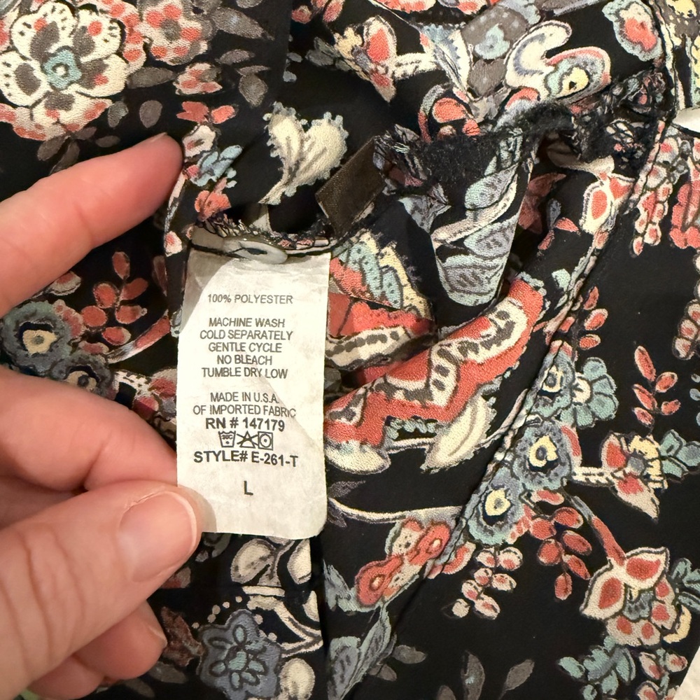 Braeve Sleeveless Floral Top Medium Lightweight Boho Casual Summer sleeveless - Picture 14 of 16